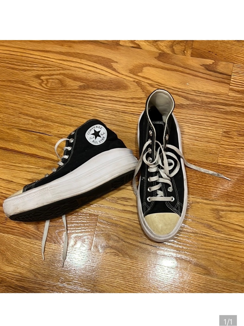 Converse Black & White Platform High-Tops